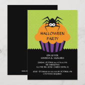 Spinnen-Kuchen-Halloween-Party-Einladung für Einladung (Vorne/Hinten)