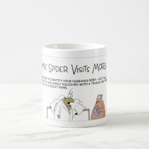 Spinnen-Leichenschauhausbesuch Kaffeetasse