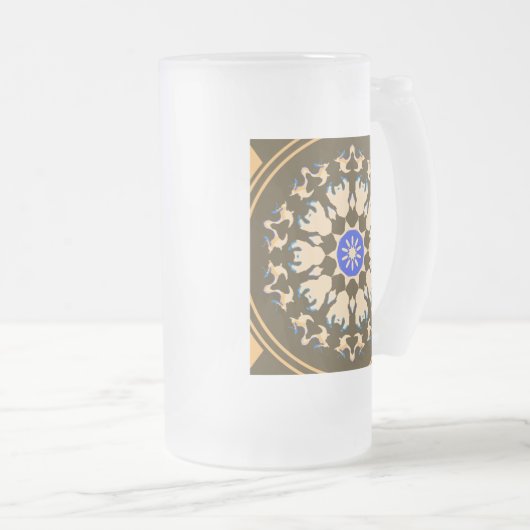 Spinnen Mattglas Bierglas (VorderseiteRechts)