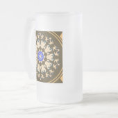 Spinnen Mattglas Bierglas (Vorderseite Links)