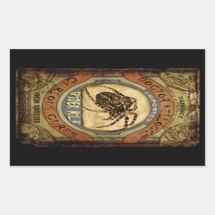 Spinnen-Milch Rechteckiger Aufkleber