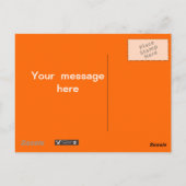 Spinnen mit Bonbons Postkarte (Rückseite)