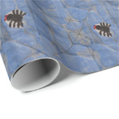 Spinnen mit Spinnband, Packpapier (Rolleneckpunkt)