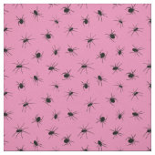 Spinnen Muster Rosa und Schwarz Stoff (Muster)
