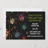 Spinnen 'N Muster Einladung (Rückseite)