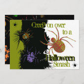 Spinnen 'N Muster Einladung (Vorne/Hinten)