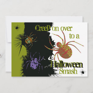 Spinnen 'N Muster Einladung