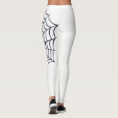 Spinnen-Netz-Leggings Schwarzweiss für Halloween Leggings (Rückseite)