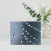 Spinnen-Netz mit Tröpfchen Postkarte (Stehend Vorderseite)