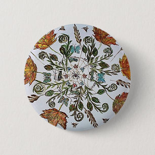 Spinnen-Netz - Spinne - Ameisen und Bienen Button