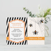 Spinnen-Party Einladung (Stehend Vorderseite)