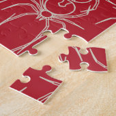 Spinnen - Rot und Knochen weiß Puzzle (Seite)