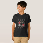 Spinnen - Rot und Knochen weiß T-Shirt (Vorne ganz)