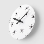 Spinnen Runde Wanduhr (Winkel)