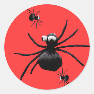 Spinnen Runder Aufkleber