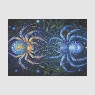 Spinnen Seidenpapier