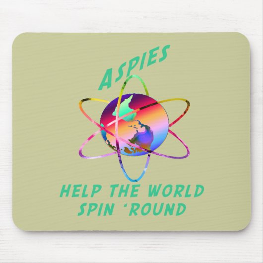 Spinnen Sie die Welt Mousepad (Vorne)