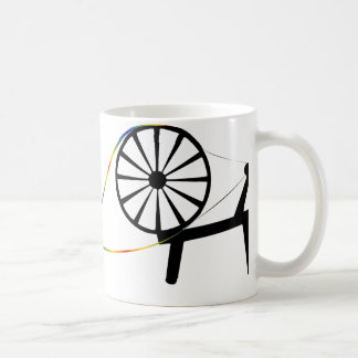 Spinnen Sie eine Faser-Regenbogen-personalisierte Kaffeetasse