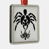 Spinnen Silbernes Ornament (Rechts)