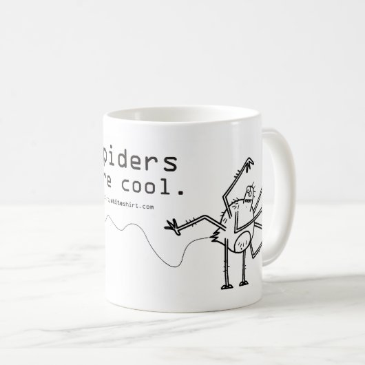 Spinnen sind kühl kaffeetasse (VorderseiteRechts)