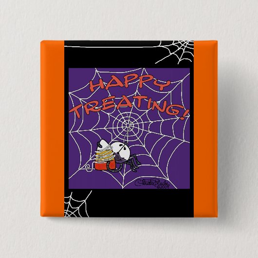 Spinnen Sweet Catch Button (Vorderseite)