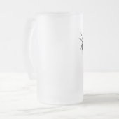 Spinnen-Tasse Mattglas Bierglas (Vorderseite Links)