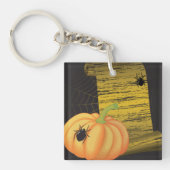 Spinnen und Kürbis Schlüsselanhänger (Vorderseite)