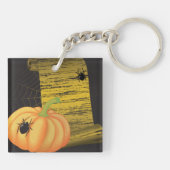 Spinnen und Kürbis Schlüsselanhänger (Rückseite)