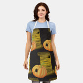 Spinnen und Kürbis Schürze (Getragen)