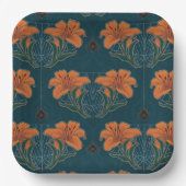 Spinnen und Lilien Whimsical Viktorianisch Hallowe Pappteller (Vorderseite)