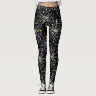 Spinnen-und Netz-Muster-Leggings Leggings