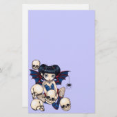 "Spinnen-und Schädel-" Briefpapier (Vorne/Hinten)