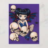 "Spinnen und Schädel" Postkarte (Vorderseite)