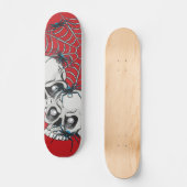 Spinnen und Schädel Skateboard (Vorderseite)