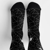 Spinnen und Spinnweben Black Goth Horror Socken (Oben)