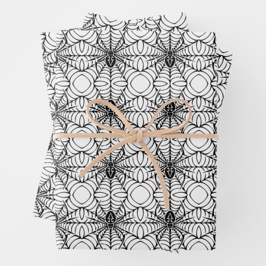 Spinnen und Web Geschenkpapier Set (Beispiel)