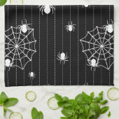 Spinnen und Web-Hintergrund Küchentuch (Gefaltet)