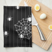 Spinnen und Web-Hintergrund Küchentuch (Viertel Falte)