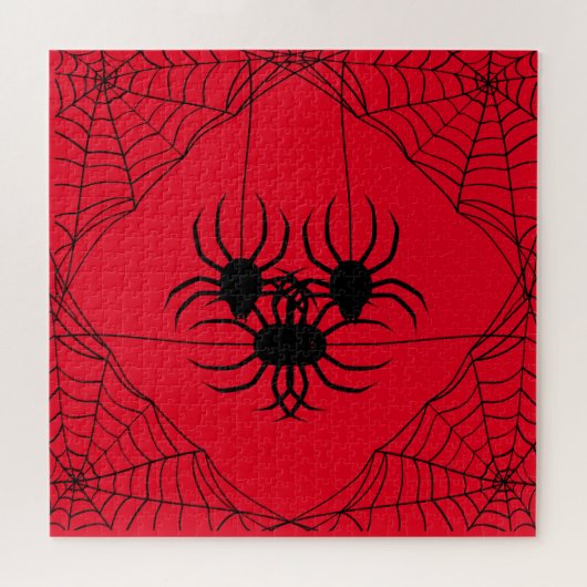 Spinnen und Web-Puzzle,676 Stk.,Rot Puzzle (Horizontal)