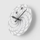 Spinnen und Web Runde Wanduhr (Winkel)