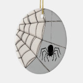 Spinnen und WebHalloween-Keramik Keramik Ornament (Rechts)