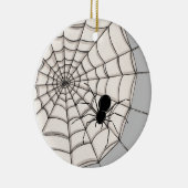 Spinnen und WebHalloween-Keramik Keramik Ornament (Rechts)