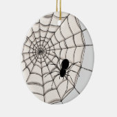 Spinnen und WebHalloween-Keramik Keramik Ornament (Rechts)