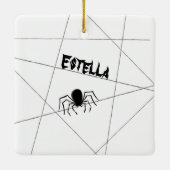 Spinnen und WebHalloween-Keramik Keramikornament (Rückseite)