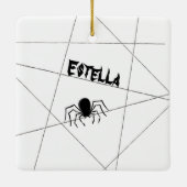 Spinnen und WebHalloween-Keramik Keramikornament (Rückseite)