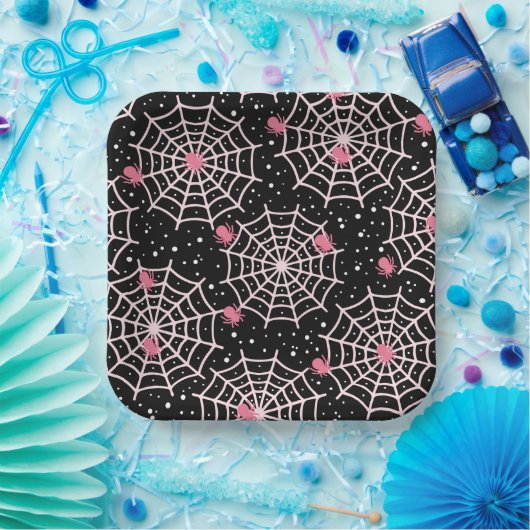 Spinnen und Webs Pappteller (Party)