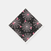 Spinnen und Webs Serviette (Ecke)