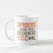 Spinnen waren Webdesigner Kaffeetasse (Links)