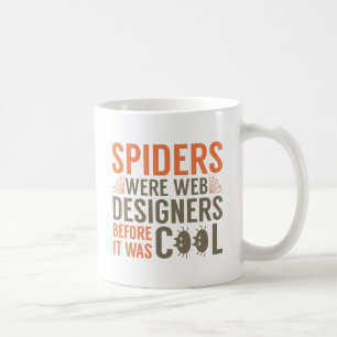 Spinnen waren Webdesigner Kaffeetasse