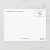 Spinnenaffen Postkarte (Rückseite)